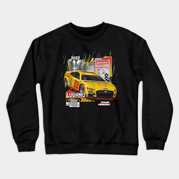 Joey Logano Series Playoffs Crewneck Sweatshirt by art.Hamdan